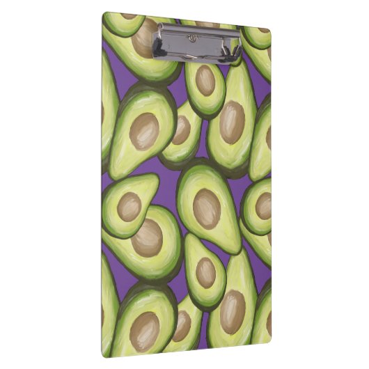 Gourmet Fresh Cut Vegan Avocado Pattern Klembord (Rechts)