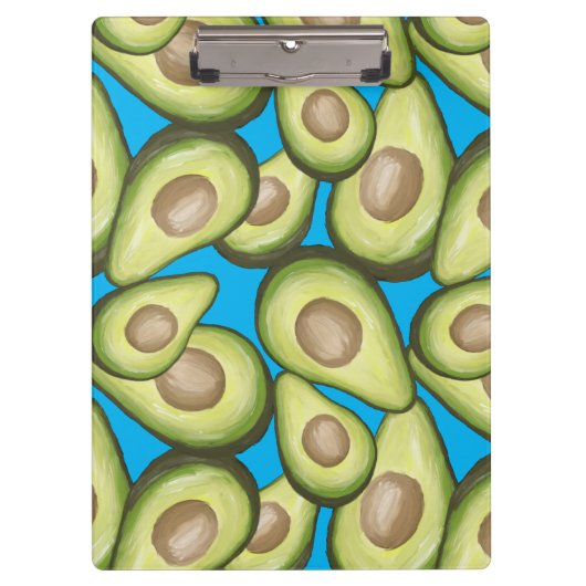 Gourmet Fresh Cut Vegan Avocado Pattern Klembord (Voorkant)