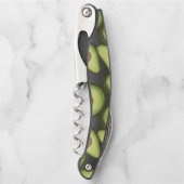 Gourmet Fresh Cut Vegan Avocado Pattern Kurkentrekker (Voorkant)