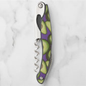 Gourmet Fresh Cut Vegan Avocado Pattern Kurkentrekker (Voorkant)