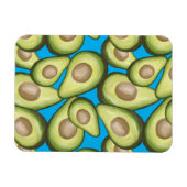 Gourmet Fresh Cut Vegan Avocado Pattern Magneet (Horizontaal)
