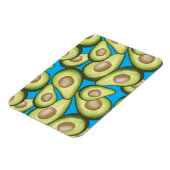 Gourmet Fresh Cut Vegan Avocado Pattern Magneet (Linkerzijde)
