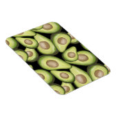 Gourmet Fresh Cut Vegan Avocado Pattern Magneet (Rechterzijde)