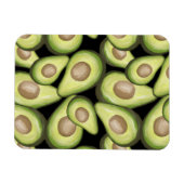 Gourmet Fresh Cut Vegan Avocado Pattern Magneet (Horizontaal)