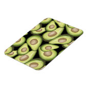 Gourmet Fresh Cut Vegan Avocado Pattern Magneet (Linkerzijde)