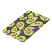 Gourmet Fresh Cut Vegan Avocado Pattern Magneet (Linkerzijde)