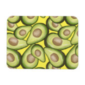 Gourmet Fresh Cut Vegan Avocado Pattern Magneet (Horizontaal)