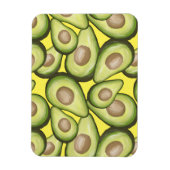 Gourmet Fresh Cut Vegan Avocado Pattern Magneet (Verticaal)