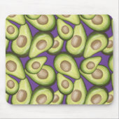 Gourmet Fresh Cut Vegan Avocado Pattern Muismat (Voorkant)