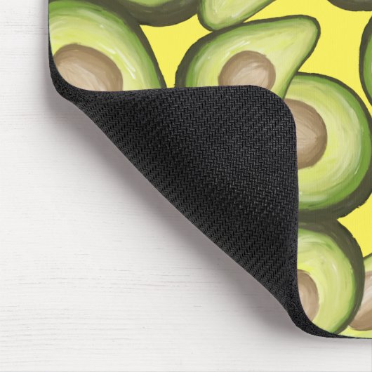 Gourmet Fresh Cut Vegan Avocado Pattern Muismat (Hoek)