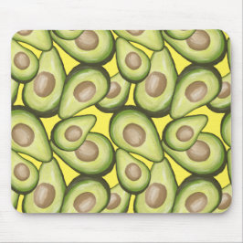Gourmet Fresh Cut Vegan Avocado Pattern Muismat