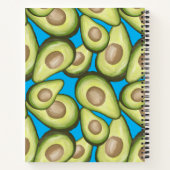 Gourmet Fresh Cut Vegan Avocado Pattern Notitieboe Notitieboek (Achterkant)