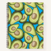 Gourmet Fresh Cut Vegan Avocado Pattern Notitieboe Notitieboek (Voorkant)