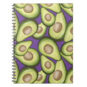 Gourmet Fresh Cut Vegan Avocado Pattern Notitieboek (Voorkant)