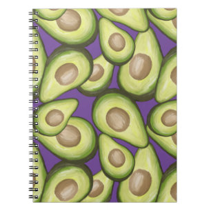 Gourmet Fresh Cut Vegan Avocado Pattern Notitieboek
