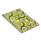 Gourmet Fresh Cut Vegan Avocado Pattern Notitieboek (Rechterzijde)