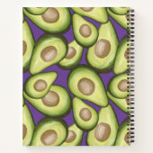 Gourmet Fresh Cut Vegan Avocado Pattern Notitieboek (Achterkant)