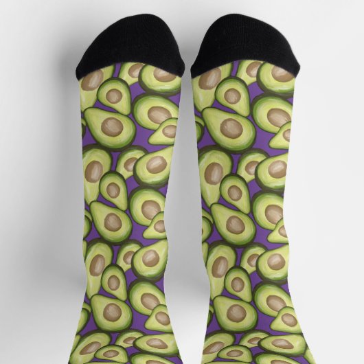Gourmet Fresh Cut Vegan Avocado Pattern Sokken (Top)