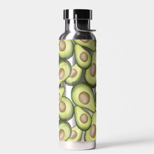 Gourmet Fresh Cut Vegan Avocado Pattern Waterfles (Links)