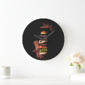 Gourmet Hamburger Acrylic Wall klok (Huis)
