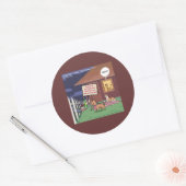 Gourmet Honden Grappig Ronde Sticker (Envelop)