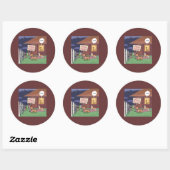 Gourmet Honden Grappig Ronde Sticker (Vel)