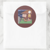 Gourmet Honden Grappig Ronde Sticker (Tas)