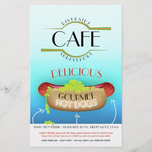 GOURMET HOT DOG FLYER (Voorkant)