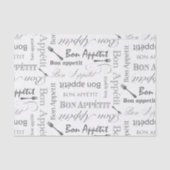 Gourmet Pattern Bon Appetit van  voedsellover Tissuepapier (Voorkant)