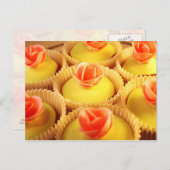 Gourmet Pistachio Cupcakes met Roos Briefkaart (Voorkant / Achterkant)