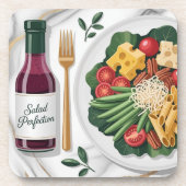  Gourmet Salad Plastic Coaster Set Bier Onderzetter (Voorkant)