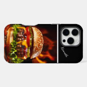 Gourmet Steaming Cheeseburger iPhone Hoesje (Achterkant horizontaal)