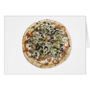 Gourmet Supreme Pizza Blank Card