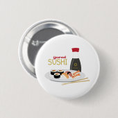 Gourmet Sushi Ronde Button 5,7 Cm (Voorkant /achterkant)