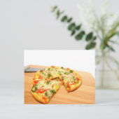 Gourmet Veggie Pizza Briefkaart (Staand voorkant)
