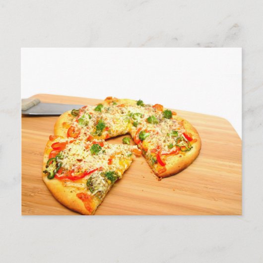 Gourmet Veggie Pizza Briefkaart (Voorkant)