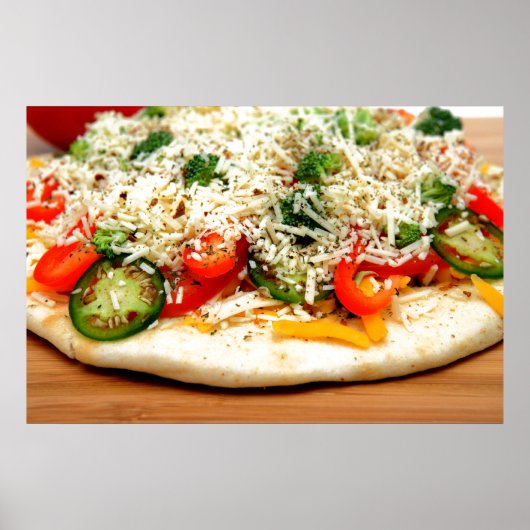 Gourmet Veggie Pizza Poster (Voorkant)