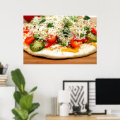 Gourmet Veggie Pizza Poster (Thuiskantoor)