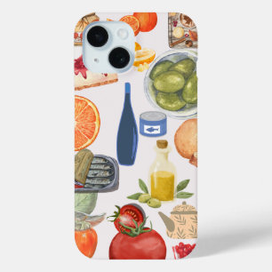 Gourmet Voedsel Collage Phonehoesje iPhone 15 Case
