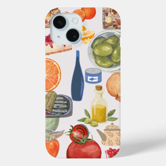 Gourmet Voedsel Collage Phonehoesje Case-Mate iPhone Case (Achterkant)