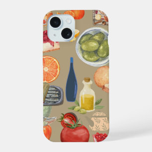 Gourmet Voedselcollage Hoesje iPhone 15 Case