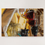 Gourmet Wijn, Kaas en Olijfaugurken 1014pcs Legpuzzel (Horizontaal)