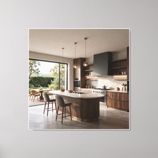 Gourmet zomerkukenretraite canvas afdruk (Voorkant)