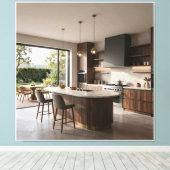 Gourmet zomerkukenretraite canvas afdruk (Insitu (Houten vloer))