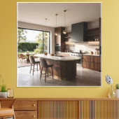 Gourmet zomerkukenretraite canvas afdruk (Insitu (Woonkamer))