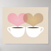 Gours en mijn koffiekreeften in Love Art Print (Voorkant)