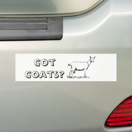GOUT GOATS? Bumpersticker (Op auto)