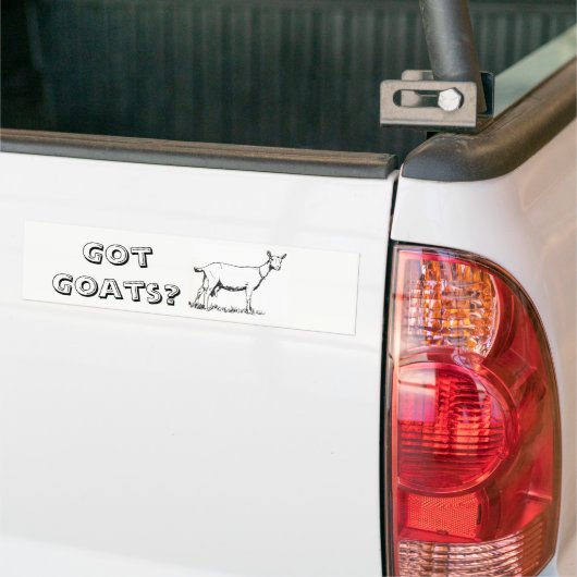 GOUT GOATS? Bumpersticker (Op Truck)