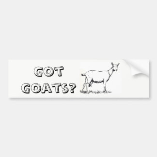 GOUT GOATS? Bumpersticker