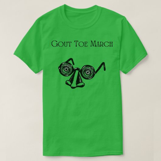 Gout Toe March T-shirt (Design voorkant)